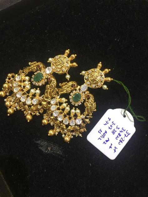 Pin By Kolla Sravani On Jewelry Temple Jewellery Jhumkas Gold Bridal