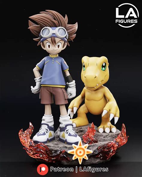 Tai and Agumon » 3D print model Download free