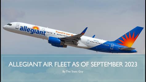 Allegiant Air Fleet as of September 2023 - YouTube