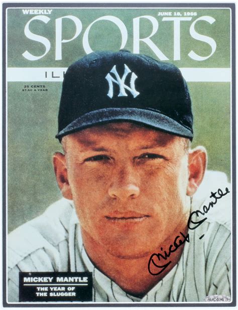 Mickey Mantle Signed 12x15 Custom Framed 1956 Sports Illustrated