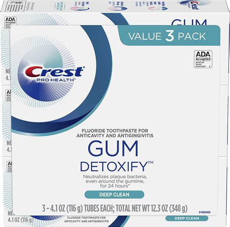 Crest Gum Detoxify Deep Clean Toothpaste Triple Pack 4 1 Ounce Each Amazon Es Salud Y