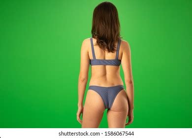 Rear View Caucasian Girl Sexy Bikini Stock Photo Shutterstock