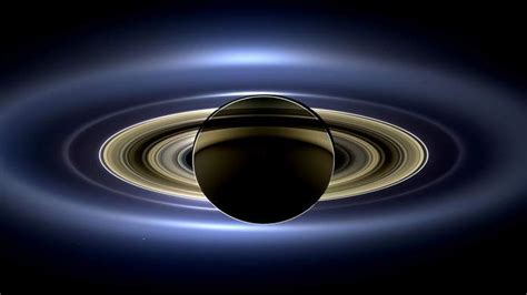 Backlit Saturn Cassini