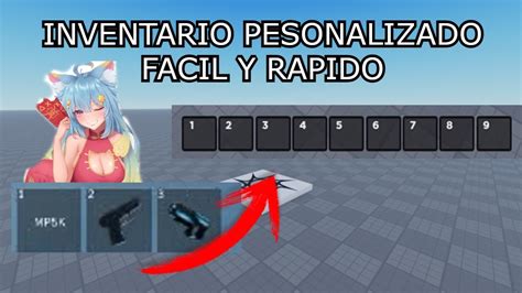 COMO HACER UN INVENTARIO PERSONALIZADO EN ROBLOX STUDIO 2022 FACIL Y