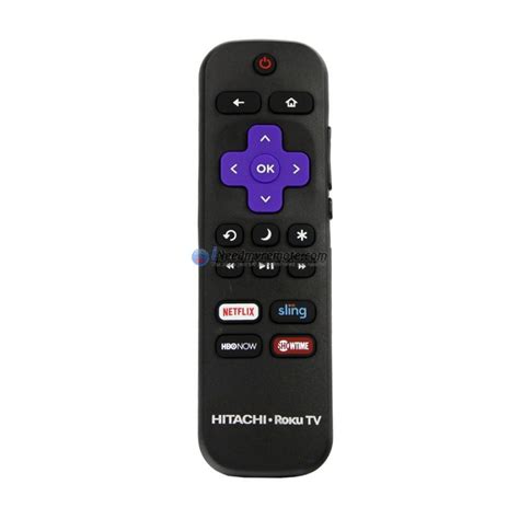 Genuine Hitachi 101018E0003 4K UHD Smart TV Remote Control w/ ROKU Built in