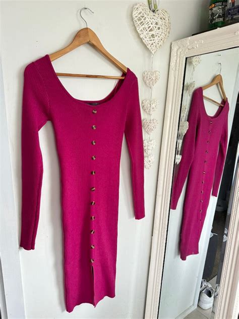 Mirrou Like New Pink Mirrou Knit Long Sleeve Dress Size S M On