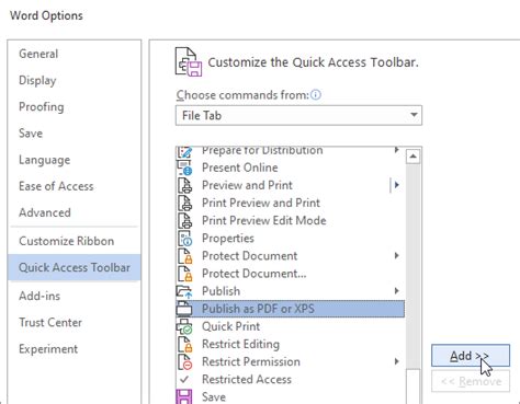 Add Commands To The Quick Access Toolbar Microsoft Support