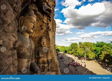 Yungang grottoes editorial image. Image of yungang, walkway - 100501430