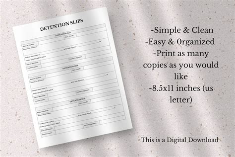 Printable Detention Slips Detention Sheet Printable Detention Slip