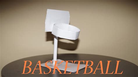 How To Make A Paper Basketball Hoop Using A4 Paper Youtube