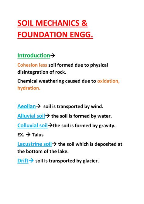 Solution Soil Mechanics Notes Studypool