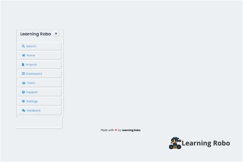 Neumorphism Sidebar Menu Using Html Css