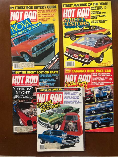 5 Vintage Hot Rod Magazines From The Estate Of George Barris Etsy