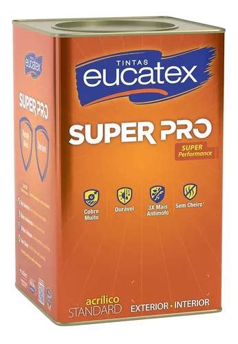 Eucatex Latex Super Pro Standard Branco E Cores Litros