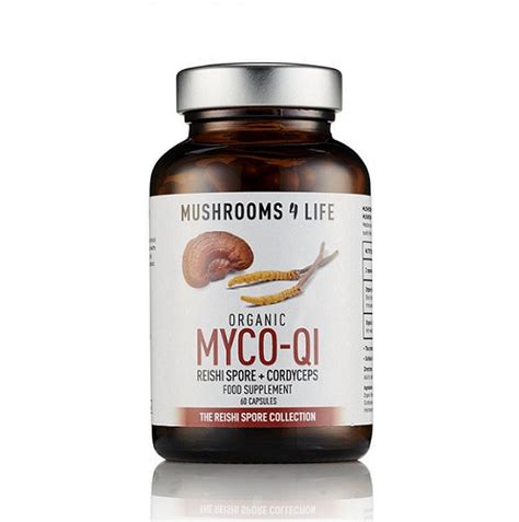 Mushrooms4life Myco Qi Organic Mushrooms 60 Capsules