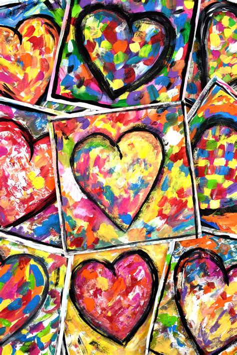 Jim Dine Hearts Valentines Art Lessons Valentine Art Projects Heart Art Projects