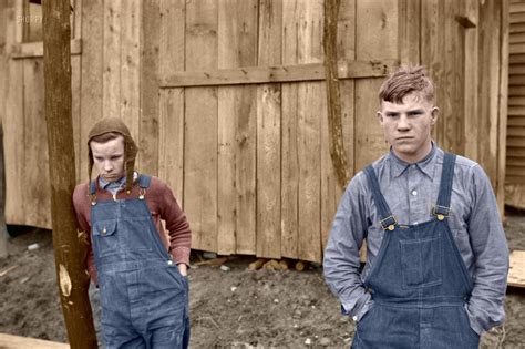 Shorpy Historical Picture Archive Farm Shed Colorized 1936 High