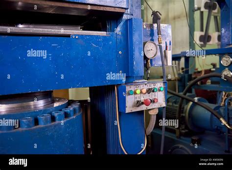 Hydraulic Press Machine Control Panel Stock Photo Alamy