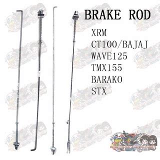 LJ Motorcycle 5pcs Steel Brake Rod Xrm Wave125 Ct100 Stx Tmx Barako Per