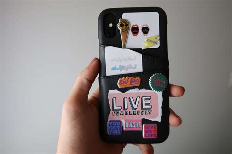 DIY STICKER PHONE CASE - Be Fearless