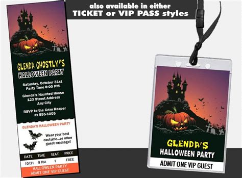 Haunted House Halloween Party Invitation Design 2