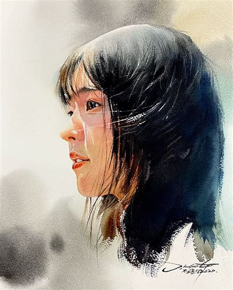 Watercolor portrait painting | Watercolor portraits, Watercolor ...