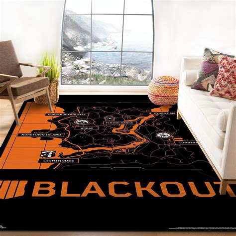 Oder Call Of Duty Blackout Map Rug Custom Size And Printing Beerug