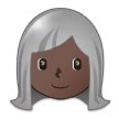 Woman Dark Skin Tone White Hair Meaning And Pictures