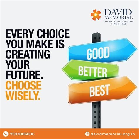 Every Choice You Make Is Creating Your Future Choose Wisely This