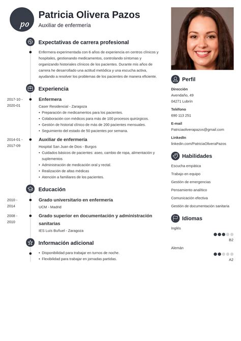 Ejemplos De Cv Curriculum Vitae Interactivo Plantillas Ejemplos Y