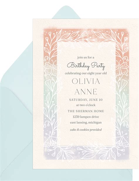 Butterfly Arbor Invitations Greenvelope