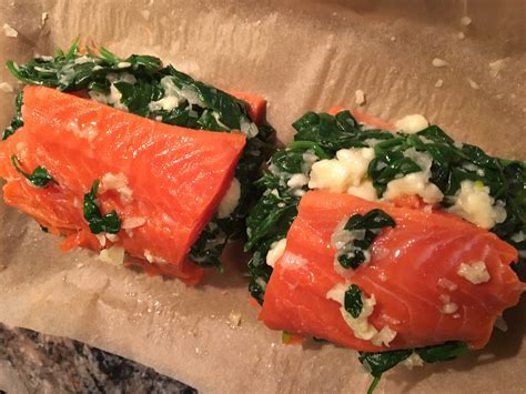 Spinach Feta Stuffed Salmon Rhonda Allen