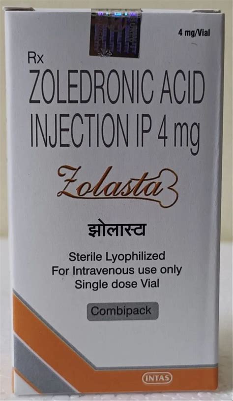 Zoledronic Acid Injection IP 4 Mg At Rs 300 Piece Zoledronic Acid