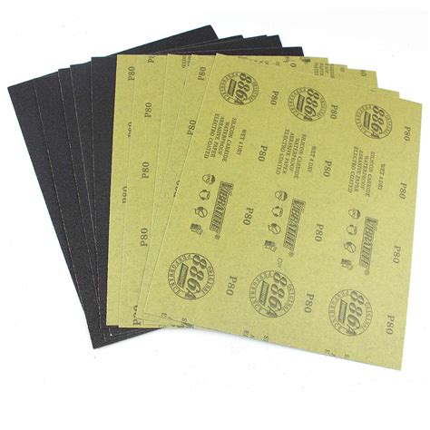 Pack De 3 Hojas De Papel Lija P 80 Gr OcCre Papel De Lija