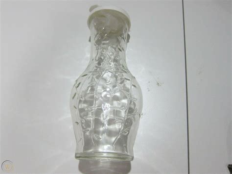 Vintage Good Seasons Salad Dressing Glass Cruet Shaker Bottle Vines White Lid 3833201081