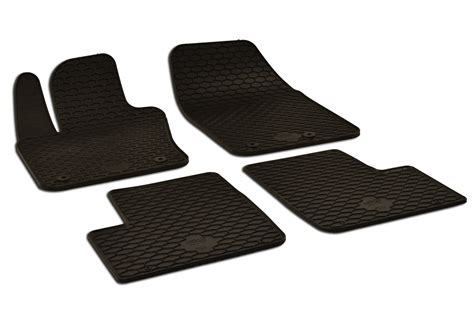 Floor Mat Set Front And Rear All Weather Black Eeuroparts 219695