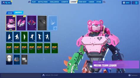 The New Mecha Team Leader Skin Gameplay On Fortniteadd Me And Join Us Youtube