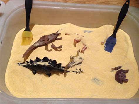 Dinosaur Theme Dino Dig Sensory Bin Sensory Bins Dinosaur Theme