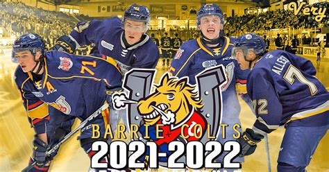 Barrie Colts 2021-22 Regular Season Schedule. #BackInTheSaddle