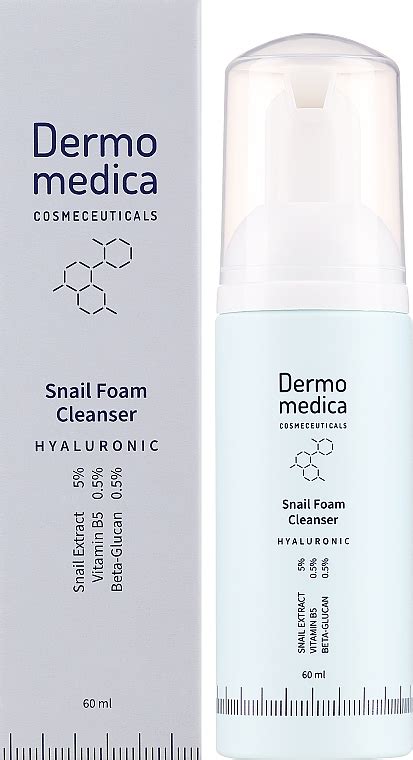 Face Cleansing Foam Dermomedica Hyaluronic Snail Foam Cleanser