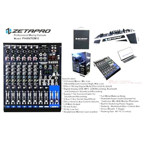 Mixer Zetapro Phantom 6 Original Lazada Indonesia