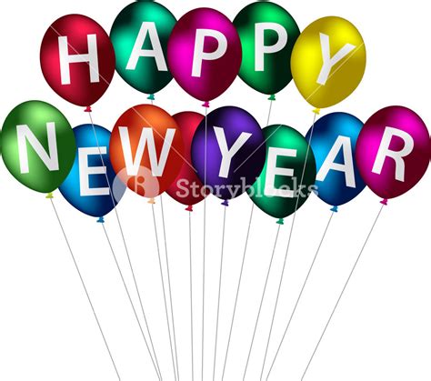 Happy New Year Balloon Card In Vector Format Royalty Free Stock Image