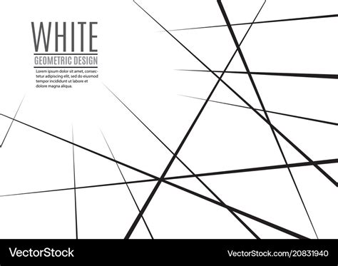 Random Chaotic Lines Abstract Geometric Pattern Vector Image