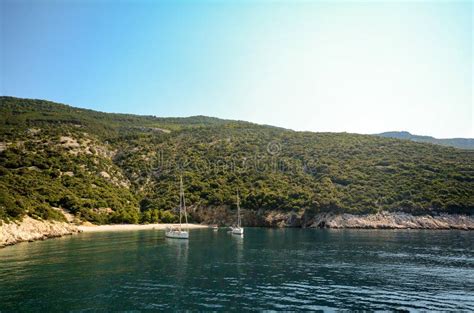 Isola Di Cres Croazia Vista Dalla Passeggiata Della Spiaggia Al Mare