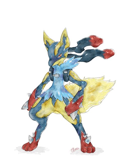 Mega Lucario (Shiny) by 221blocked on DeviantArt