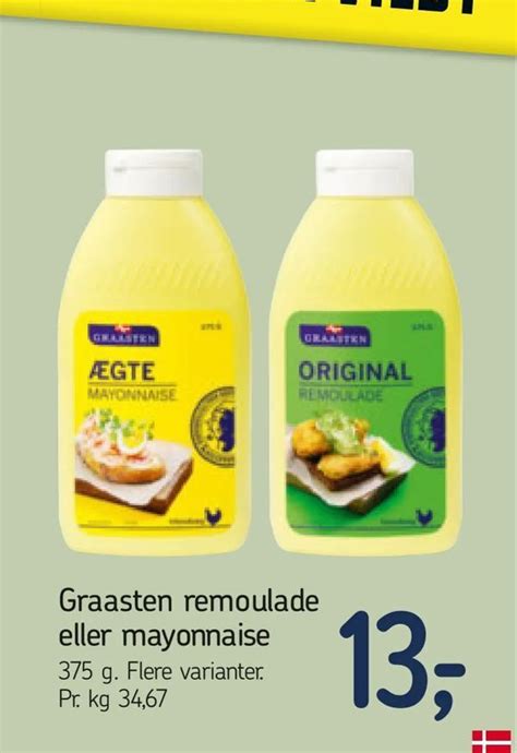 Graasten remoulade eller mayonnaise tilbud hos Føtex