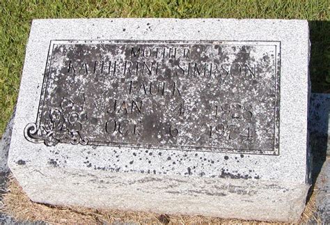 Katherine Simpson Faulk Find A Grave Memorial