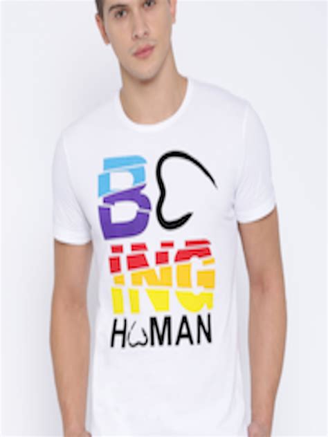 Buy Being Human Clothing White Printed Pure Cotton T Shirt - Tshirts ...