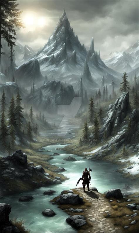 Skyrim landscape by Dogfart11 on DeviantArt