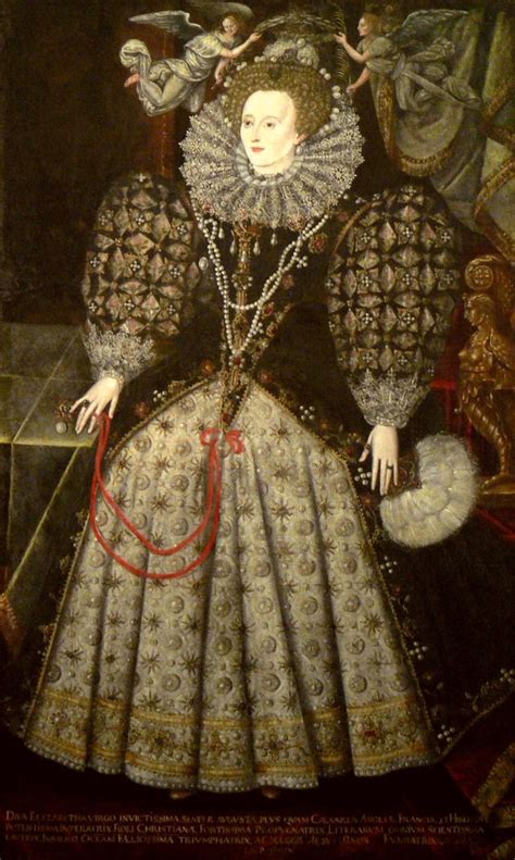 ca. 1590 Elizabeth attributed to Nicholas Hilliard (Jesus College - Oxford UK) | Grand Ladies | gogm